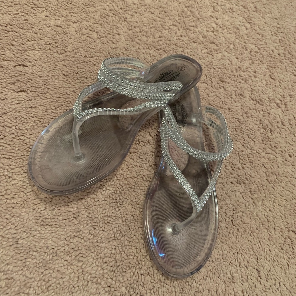 Bling sandals. Size 9